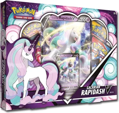Produktbild von Pokémon Galarian Rapidash Gallopa V Box Pokemon May V Box Englisch &