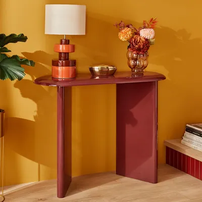 Imagen del producto de Mesa consola Eazy Living, 100 cm, estilo florentino, color burdeos