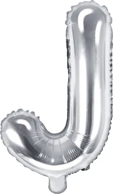 Immagine prodotto di Palloncino in foil argento 35cm lettera J