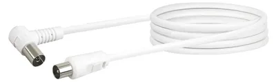 Image de Schwaiger Antennenkabel 75 dB mit Winkel 1,5m Weiß
