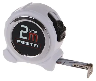 Obrázek produktu pro Metr svinovací FESTA 2mx16mm BÍLÝ 11226