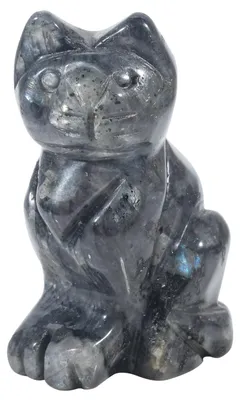 Imagen del producto de Estatua de labradorita en forma de cristal, ideal para decoración