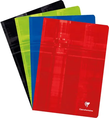 Produktbild von Clairefontaine 5x Heft A4 96 Bl 90g, französische Lineatur Seyès Sortiert 63141C