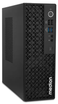 Zdjęcie produktu dla MEDION Picoworx T80 III Mini PC (Slim, Core Ultra 7 258V, 32GB DDR4 RAM, 1 TB SSD, ARC 140V, USB typu C, WLAN, HDMI 2.0, Gigabit LAN, Windows 11 Pro)