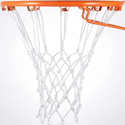 Imagen del producto de Red de baloncesto de poliéster, con 12 ojales, resistente a la intemperie, apta para uso en interiores y exteriores