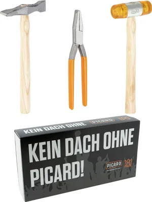Produktbild von DACHKRONE Set 4 – PICARD Kreuzschweifhammer Nr. 175, Flachzange Nr. 192 & Plastikhammer Nr. 252