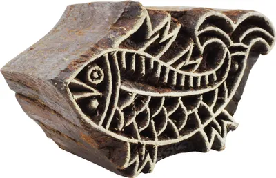 Produktbild von Stempel aus Holz - Fisch 03 - 7 cm - Holzstempel