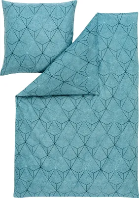 Produktbild von ESTELLA Samt & Seide Flanellbettwäsche Cuneo petrol 135x200