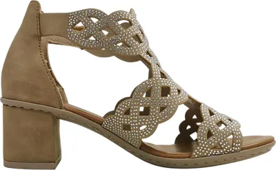 Imagen del producto de Rieker 6477361 647 - Sandalias para mujer, modelo alto, color beige, para uso casual