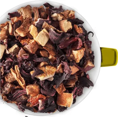 Produktbild von Sizilianischer Sommertraum Tee, lose, aromatischer Früchtetee für eine entspannte Auszeit, 100g