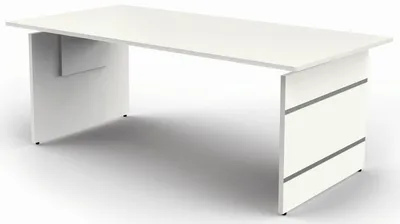 Image de Form 4 bureau, hauteur réglable manuellement, blanc, taille du plateau:200 x 100 cm