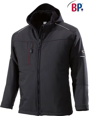 Produktbild von BP® Winter-Softshelljacke - schwarz - XS