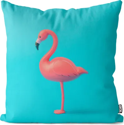 Produktbild von VOID Flamingo Türkis Kissenbezug Kissenhülle Sofakissen Kissen Deko Outdoor-Kissen Dekokissen