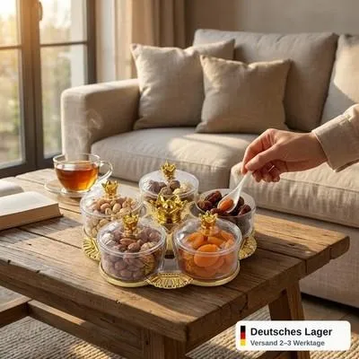 Produktbild von Servierplatte Snackschale 5er Set hochwertig