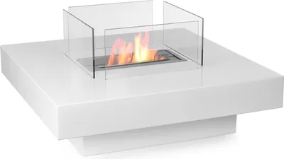 Produktbild von Moritz Ethanol Kamin Standkamin I Tisch Kamin I 35 x 70 x 70 cm Cube I 1,5 Liter Brenner I Bioethanol Kamin IEthanol Kaminofen Indoor Outdoor I Innen Außen I Bioethanol Brenner I Brennertopf