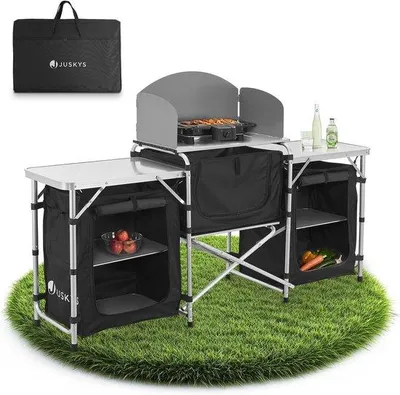 Produktbild von Campingküche mit Schrank und Windschutz - Wasserdicht und Klappbar