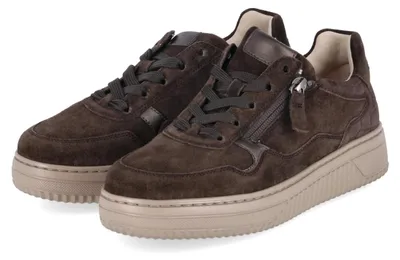 Productafbeelding van Gabor Damen Lage Sneakers, bruin leer, maat: 44