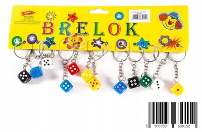 Produktbild von Midex Schlüsselanhänger Spielwürfel bunt