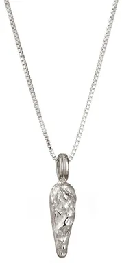 Immagine prodotto di Collana da uomo in argento sterling 925 con pendente a goccia