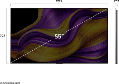 Produktbild von LG OLED55G58LW, 139,7 cm (55"), 3840 x 2160 Pixel, OLED, Smart-TV, WLAN, Schwarz
