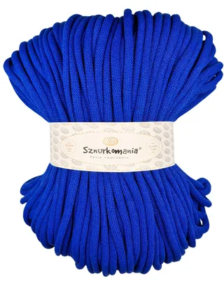 Obrázok produktu pre Bavlnená šnúra 9 mm 100 m, mnoho farieb, priadza na macramé, bavlnená priadza, pletená bavlnená šnúra 9 mm s jadrom, šnúra na macramé, háčkovaná šnúra, šnúra 9 mm,