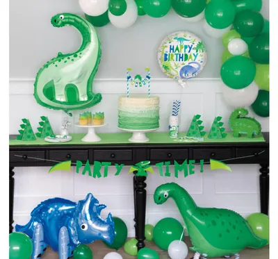 Zdjęcie produktu dla Baner urodzinowy Dinozaury Party Time! - 152 cm - 1 szt.