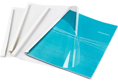 Produktbild von Fellowes 53151, A4, Kunststoff, Transparent, Weiß, 15 Blätter, 0,150 mm, 297 mm