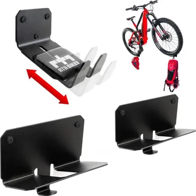 Produktbild von SHOP YOLO - Fahrradlift Aufhängesystem - Fahrrad Wandhalterung - Fahrradständer - bis 30 Kg - Schwarz