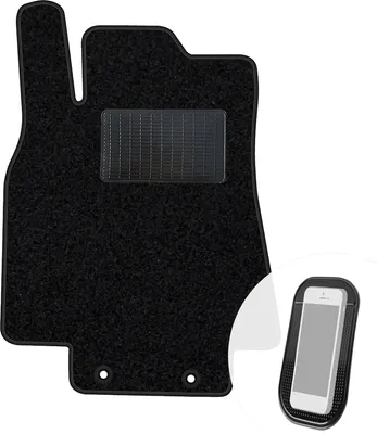 Produktbild von moto-MOLTICO Fahrer Fußmatte Auto Velours Fahrerseite Autoteppiche Schwarz Fahrermatte 1-teilig passend für Mercedes-Benz B-Klasse W245 2005-2011