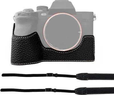 Obrázek produktu pro Polobrašna na fotoaparát, brašna na pouzdro fotoaparátu, brašna na fotoaparát zPolyuretankůže s otvorem pro ramenní popruh ve spodní části a s rukojetí, ochranné pouzdro na fotoaparát, náhrada za Sony A7M4/A7R5/A7S3/A1