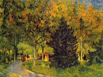 Obrázok produktu pre Vincent Van Gogh Art Print Obraz - Aleja v parku, 1888 (60 x 80 cm)