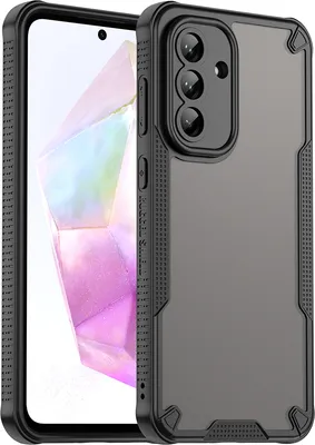 Immagine prodotto di Custodia protettiva per Samsung Galaxy A36 5G, lato posteriore traslucido opaco, custodia paraurti in TPU Nero