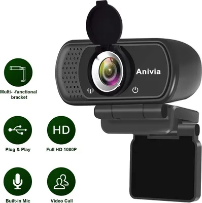 Produktbild von Diyarts Full HD-Webcam (Full HD, Hochauflösende Videokamera, Hohe Auflösung, Rauschunterdrückung, Plug-and-Play)