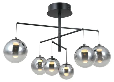 Image de Lampe suspendue LED 30W VELADA PND-34381-6-BK Italux