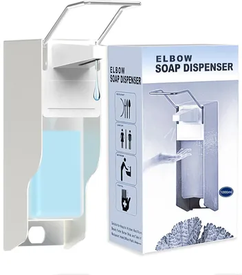 Imagen del producto de Dispensador de jabón de aluminio, para montaje en pared, con capacidad de 1000 ml, ideal para jabón de manos y desinfectante