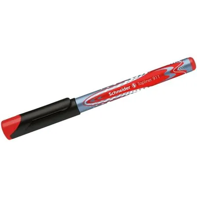 Produktbild von Schneider Schreibgeräte Topliner 911, Rot, Medium, Schwarz, Rot, Rund, 0,4 mm, Kunststoff
