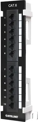 Obrázek produktu pro Intellinet 560269, IEEE 802.3, IEEE 802.3ab, IEEE 802.3u, Fast Ethernet, Gigabit Ethernet, RJ-45, Zlato, U/UTP (UTP), Instalace do racku