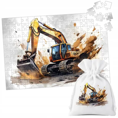 Image de Puzzle Tradycyjne - Maszyny Budowlane - 252El