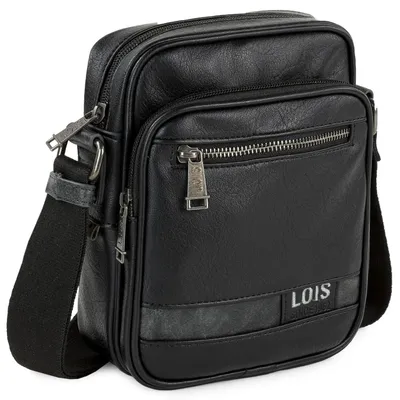 Immagine prodotto di Lois - Borsa a tracolla in pelle da uomo, elegante, da portare a spalla
