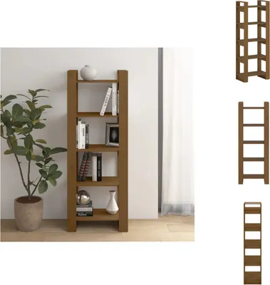 Produktbild von vidaXL Bücherregal/Raumteiler Honigbraun 60x35x160cm Massivholz Kiefer -  Bücherregale & Bücherschränke
