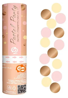 Obrázok produktu pre Konfettikanone roségold creme