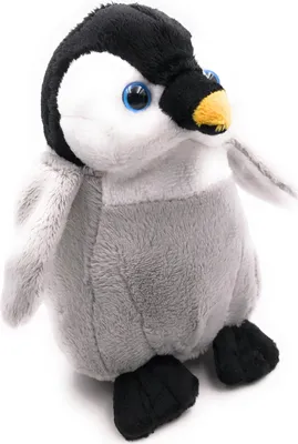 Immagine prodotto di Onwomania peluche in tessuto animale pinguino bambino grigio 16 cm