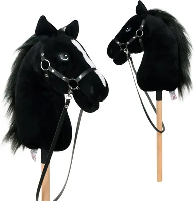 Zdjęcie produktu dla Pink Papaya Hobby Horse z kantarem i uzdą, koń hobbystyczny - Abraxas rozmiar M
