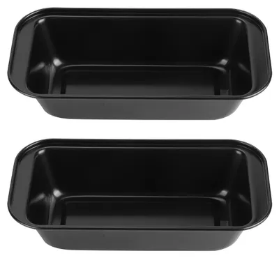 Produktbild von Rechteckige Toast-Kastenform für Brot, Kuchen, Kohlenstoffstahl, antihaftbeschichtet, Backformen, Schwarz