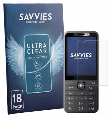 Produktbild von 18x Für Nokia 235 4G 2.0 Schutzfolie Savvies Displayschutz Display Schutz Folie Klar Transparent