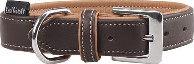 Produktbild von Echtleder Hundehalsband Arcadia mit Soft-Büffelleder 51x59x3,5 cm Braun