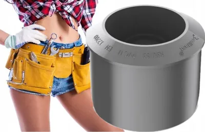 Produktbild von BRYZA Fallrohrreduzierung aus Kunststoff Ř 110/90 mm, Anthrazit RAL 7021