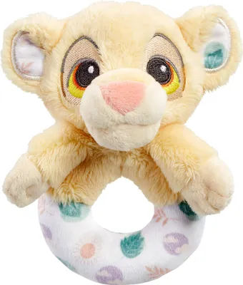 Produktbild von Rainbow Designs Offizielle Disney König der Löwen Ringrassel – Weiches Simba-Plü