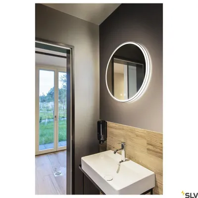 Produktbild von SLV 1004731 TRUKKO WL LED Wandleuchte rund alu IP44