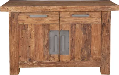 Produktbild von SIT Möbel Kommode | 2 Schubladen, 2 Holztüren | Teak-Holz natur | B 125 x T 45 x H 78 cm | 04409-01 | Serie CORAL